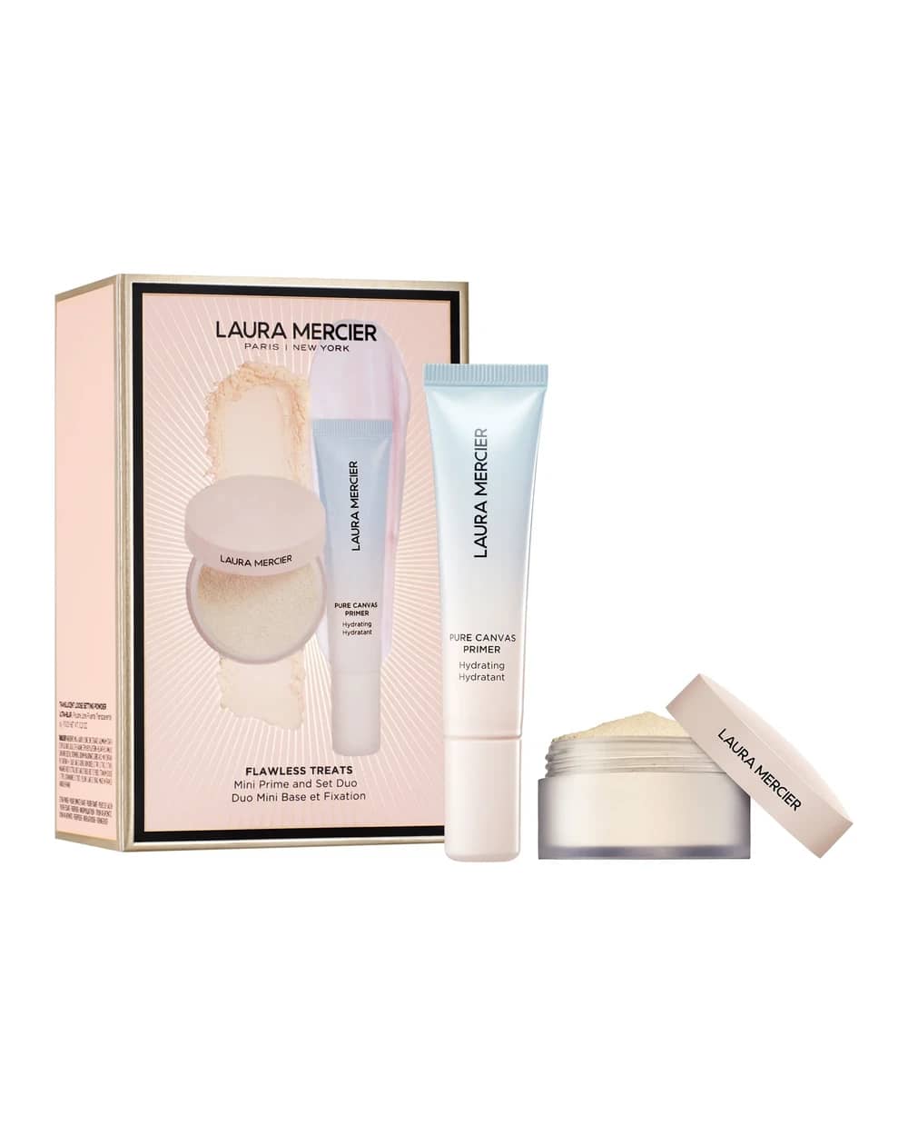 Laura Mercier -Flawless Treats Mini Prime + Set Duo - Mini Hydrating Primer + Mini Ultra Blur in Translucent