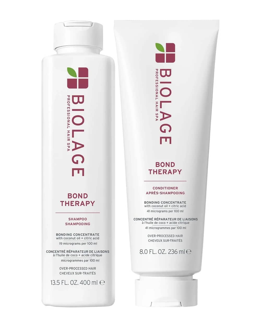 Biolage Bond Therapy Shampoo 400ml and Conditioner 236ml Duo