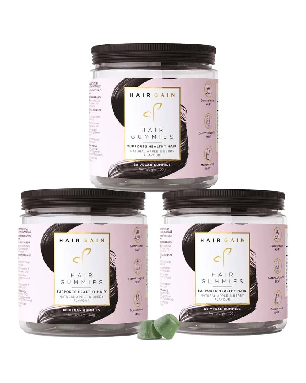 Hair Gain Hair Gummies Trio