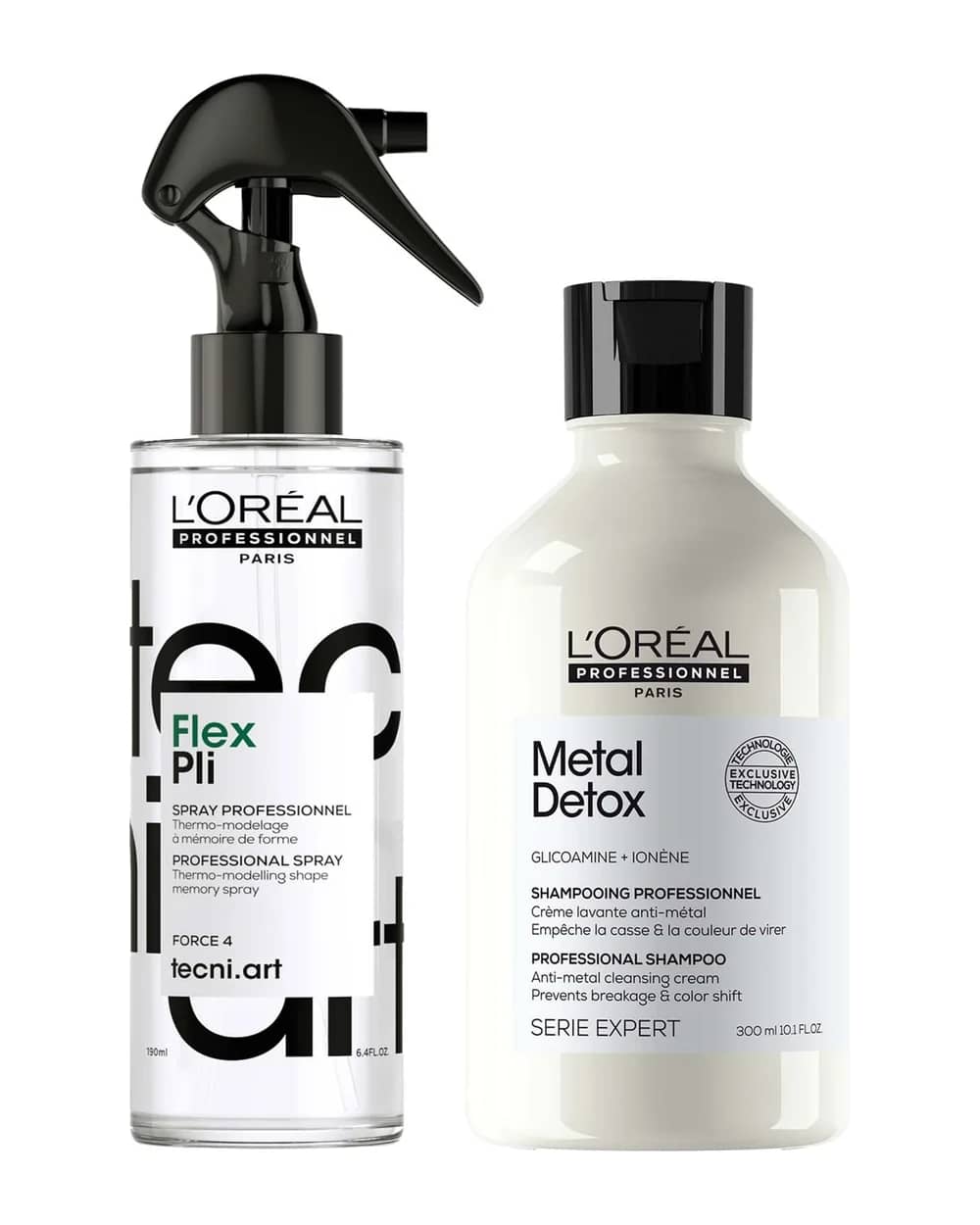 L'Oréal Professionnel: Pros Favourites Duo: Metal Detox Shampoo for Hard Water & Tecni Art Pli Hair Volumising Memory Styling Spray