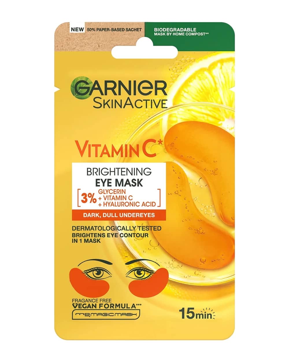 Garnier Brightening Eye Mask with Vitamin C 5g