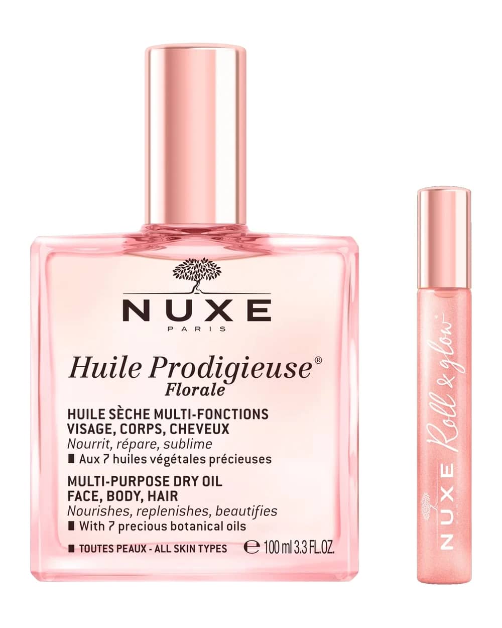 NUXE Huile Prodigieuse Florale Multi Purpose Dry Oil 100ml & Roll On