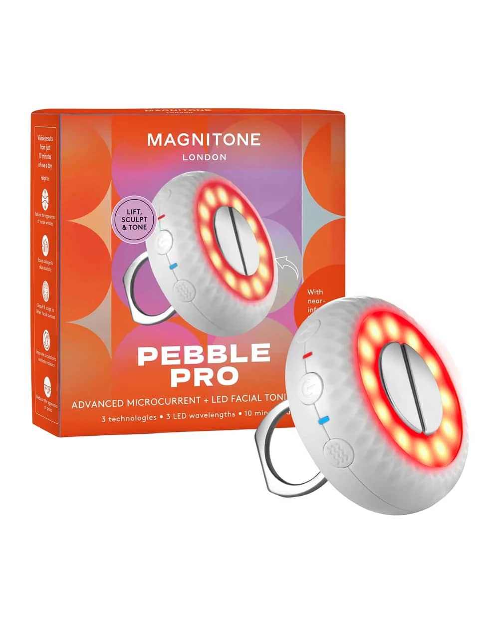 MAGNITONE London Pebble Pro Advanced Microcurrent & LED Facial Toning Device