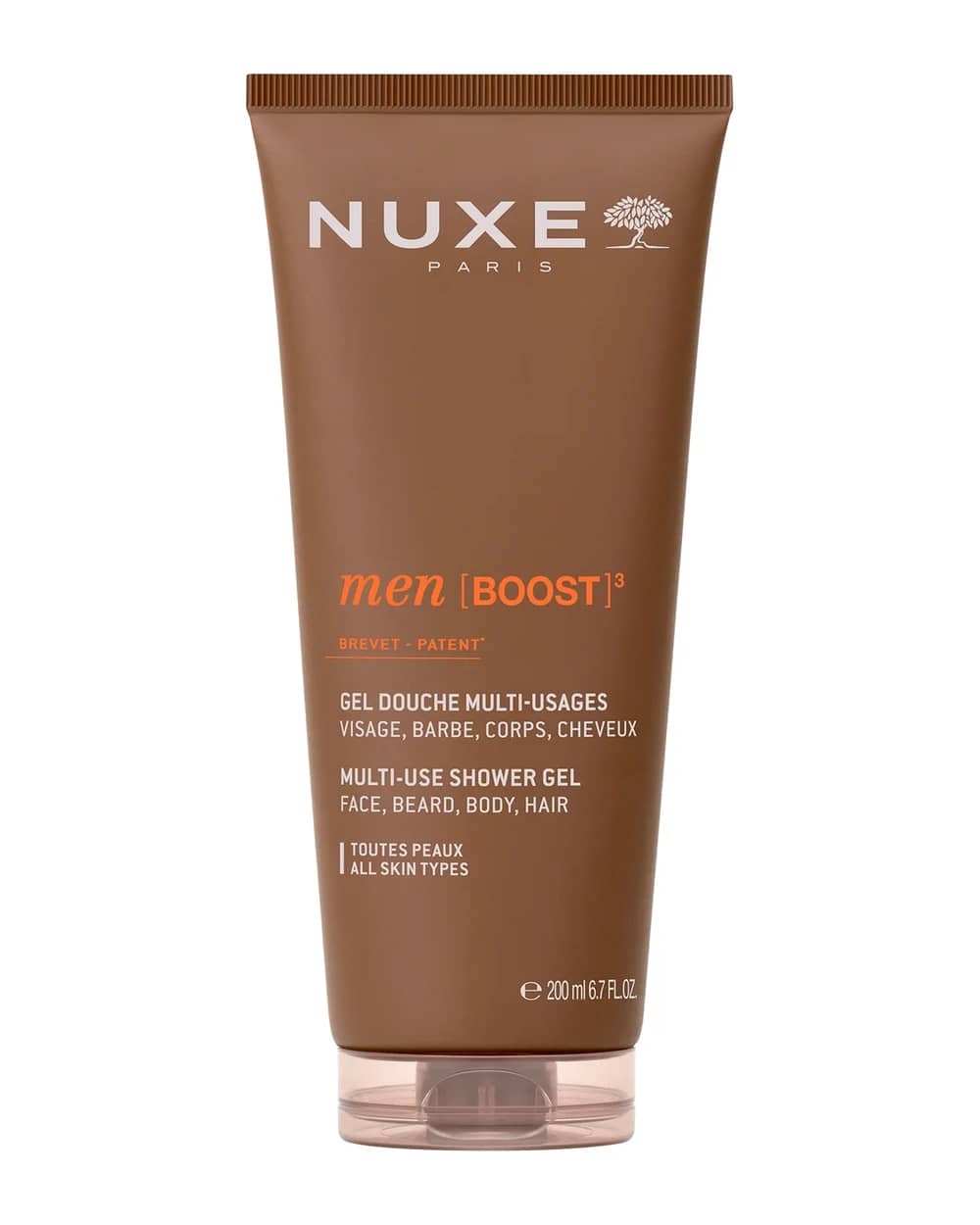 NUXE MEN Multi-Use Shower Gel Face, Beard, Body, Hair 200ml