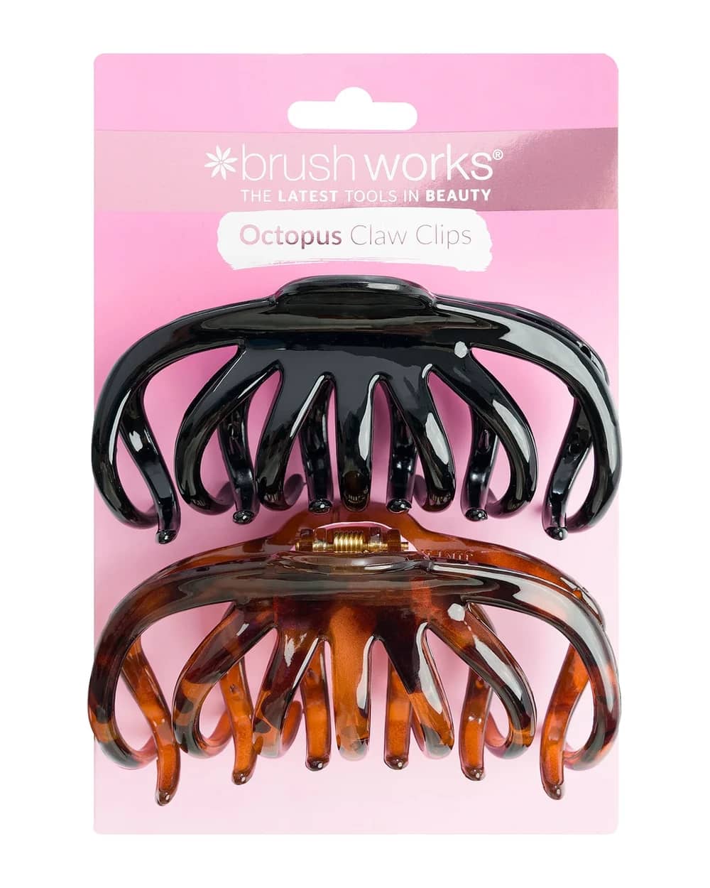 Brushworks Octopus Claw Clips - 2 Pack