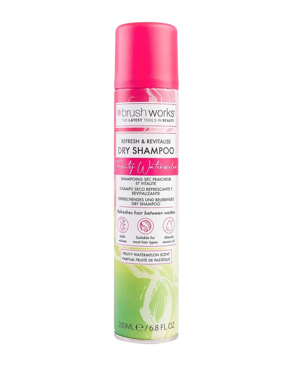 Brushworks Refresh & Revitalise Fruity Watermelon Dry Shampoo 200ml