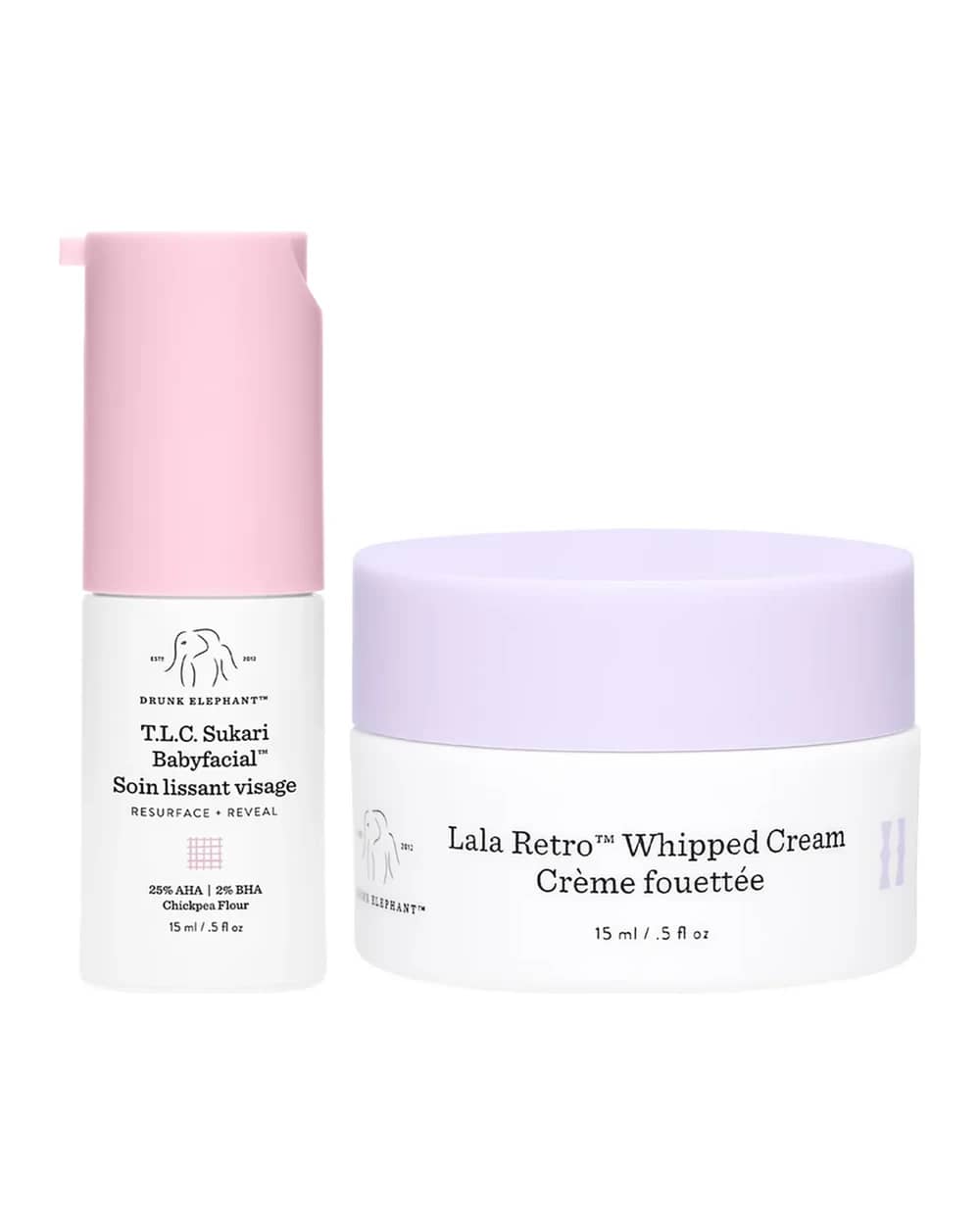 Drunk Elephant TLC Sukari Babyfacial & Lala Retro Bundle