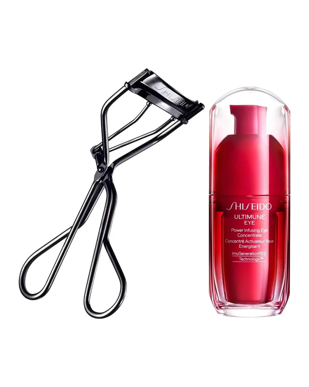 Shiseido Eyelash Curler & Ultimune Power Infusing Eye Concentrate 3.0 Bundle