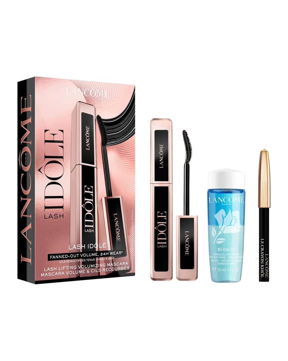 Lancôme Lash Idole Mascara, Khol Liner and Mini Bifacil Set