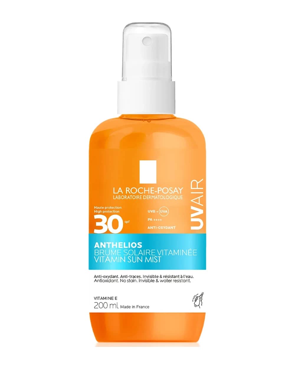 La Roche Posay Anthelios UVAIR Vitamin Sun Mist SPF30, High UV Protection, With Vitamin E & Hyaluronic Acid,200ml
