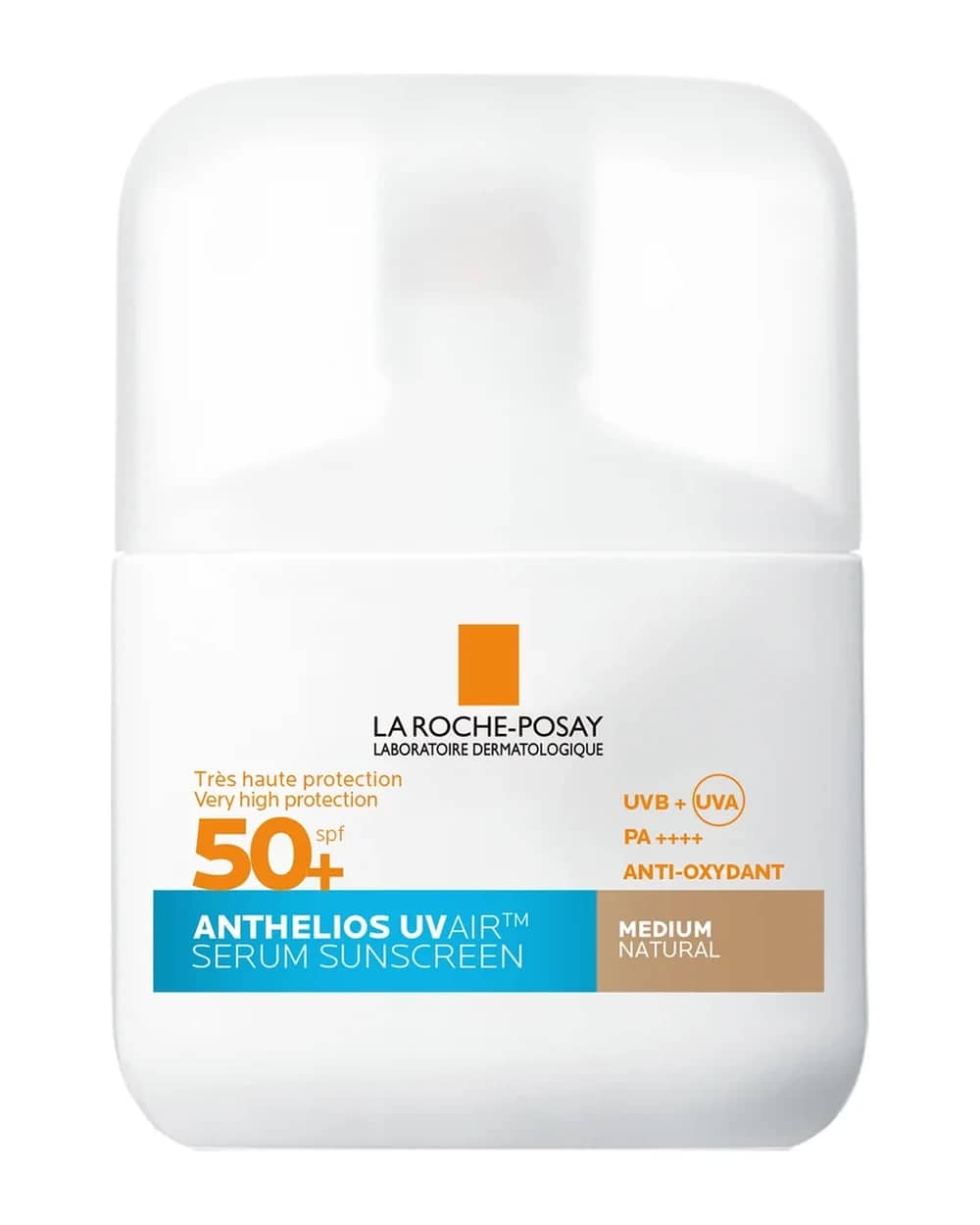 La Roche Posay Anthelios UVAIR Serum Sunscreen SPF50+ Medium with Hyaluronic Acid, Niacinamide & Vitamin E, For all skin types, 50ml