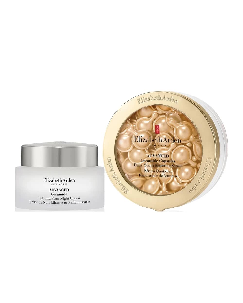 Elizabeth Arden Ceramide Overnight Skin Strengthening and Firming Serum + Moisturiser Duo