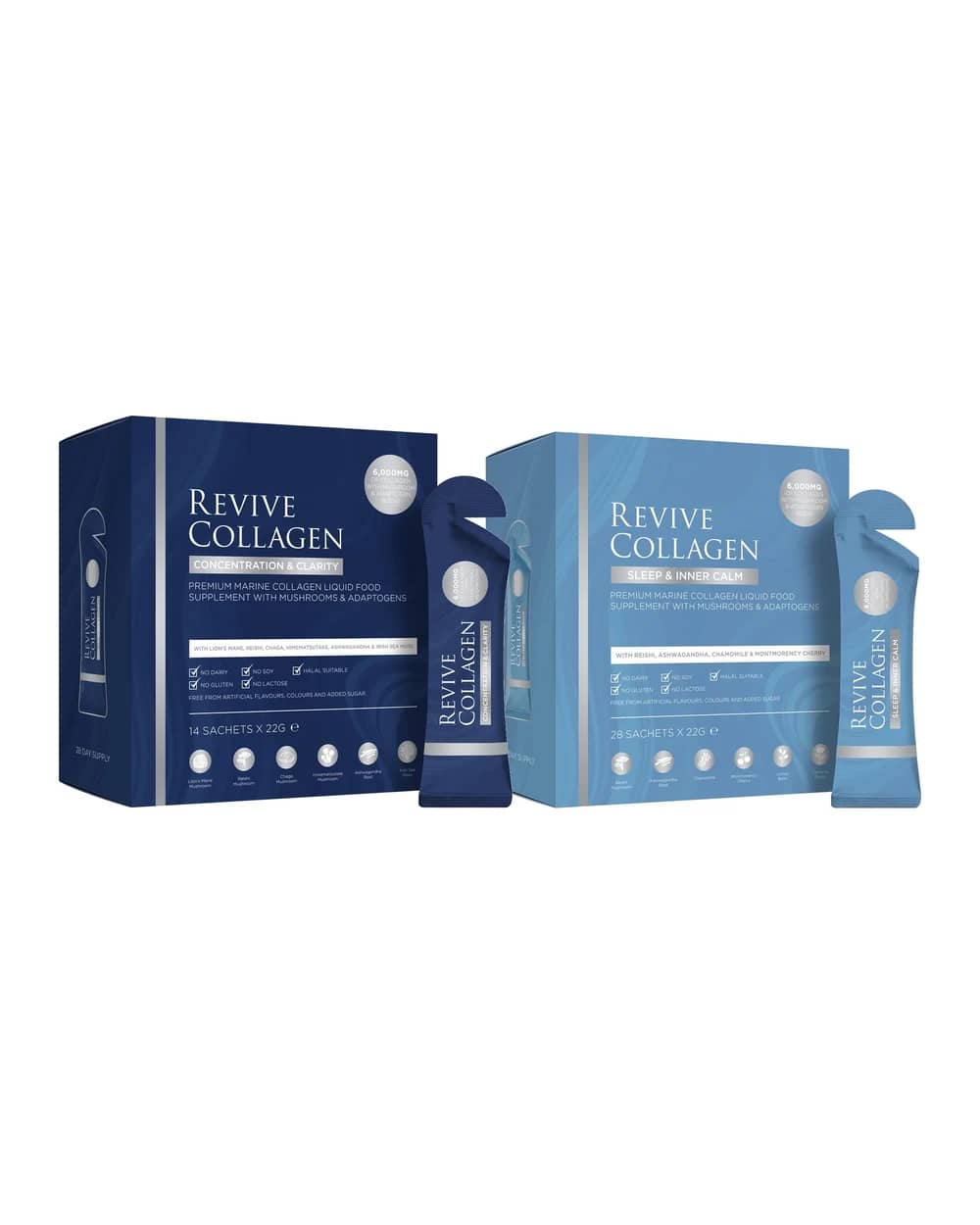 Revive Collagen Nootropics Day & Night Bundle (2 x 28 Sachets)