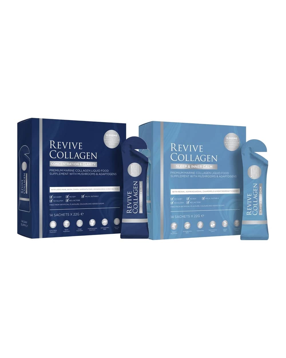 Revive Collagen Nootropics Day & Night Bundle (2 x 14 Sachets)