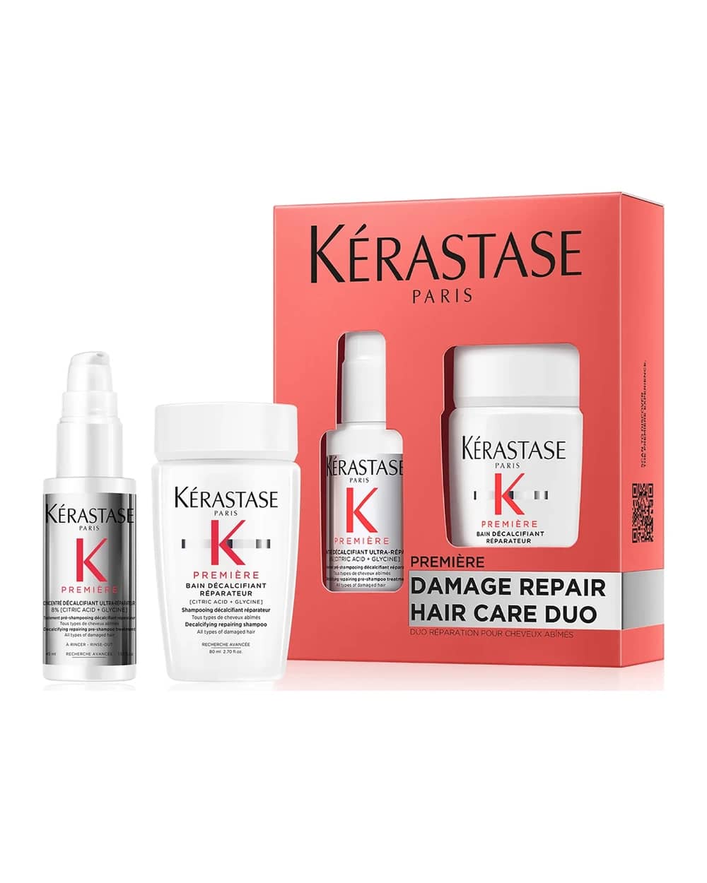 Kérastase Première Duo Discovery Set, Pre-Shampoo and Shampoo for All Types of Damaged Hair