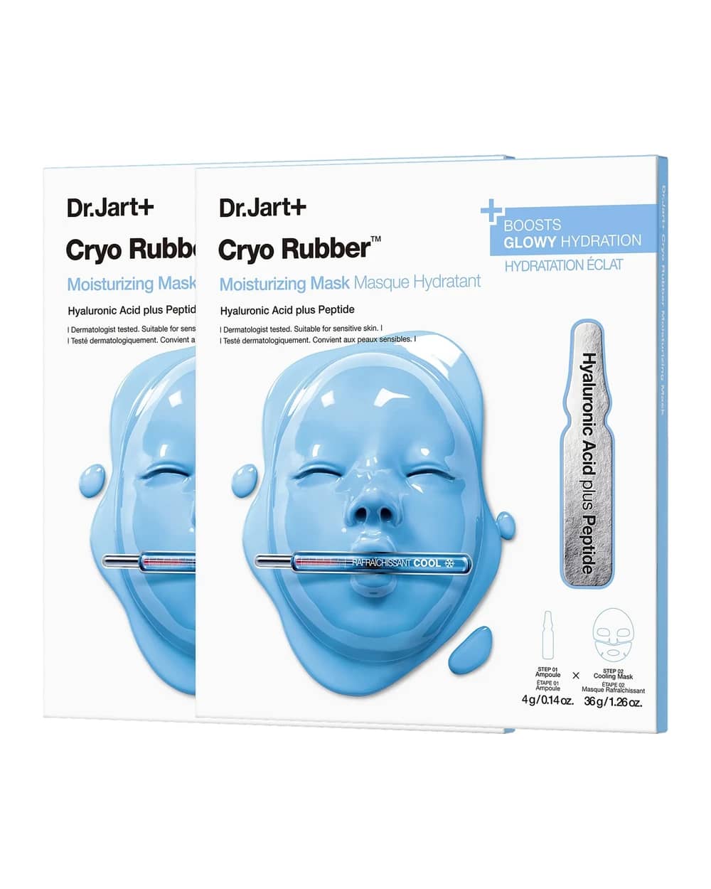 Dr.Jart+ Cryo Rubber Moisturizing Hydrogel Face Mask with Hyaluronic Acid (2 Pack)