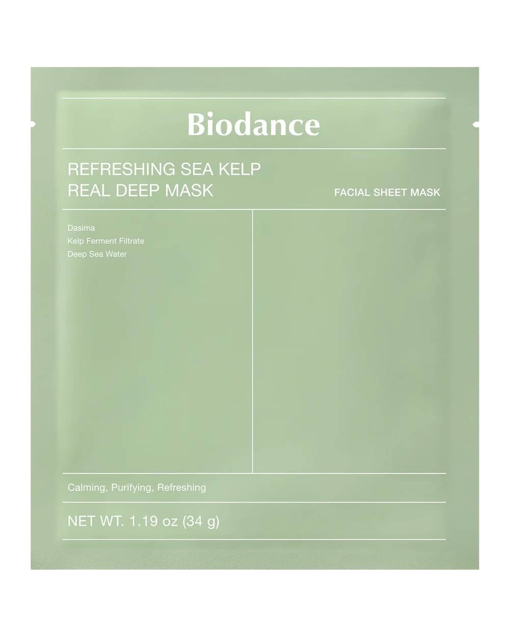 Biodance Refreshing Sea Kelp Real Deep Mask (4 Pack)