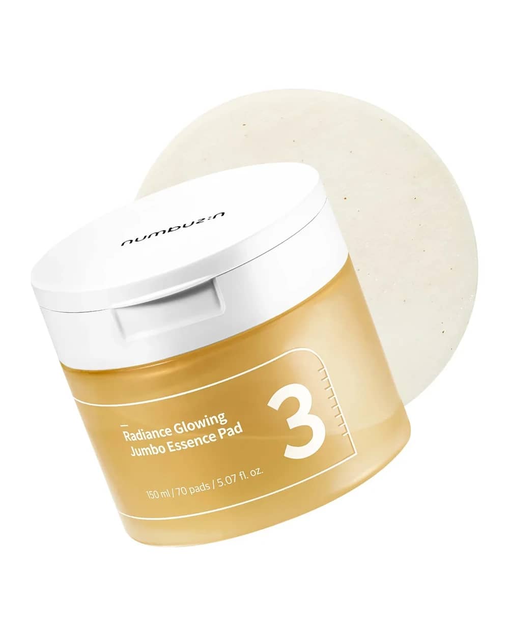 Numbuzin No.3 Radiance Glowing Jumbo Essence Pad 150ml (70 Pads)