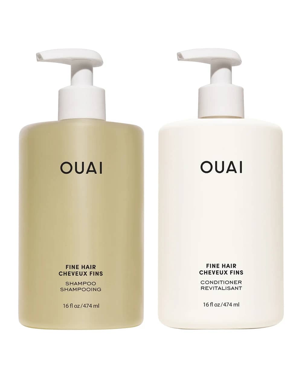 OUAI Fine Shampoo and Conditioner Jumbo Set
