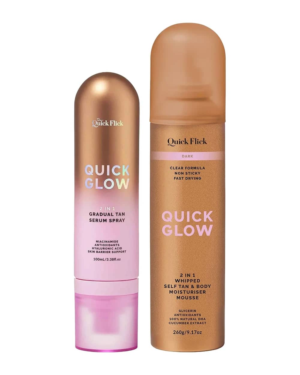 Quick Flick Quick Tan Duo - Dark Bundle