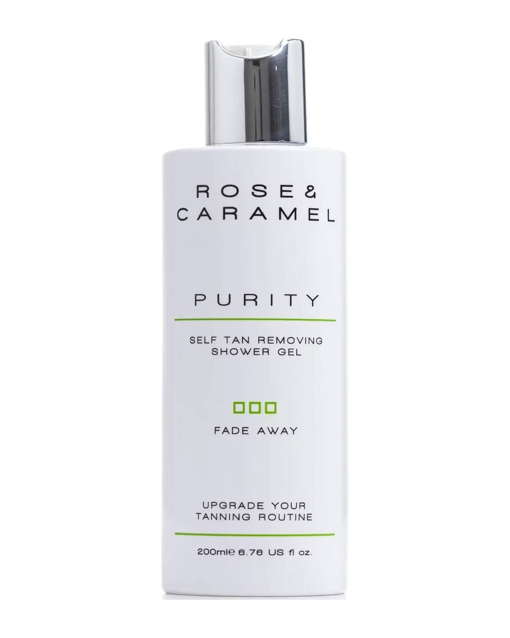 Rose & Caramel Purity Fade Away Self Tan Removing Shower Gel 200ml