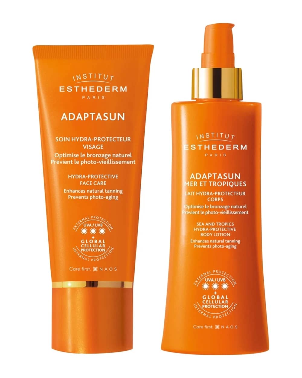 Institut Esthederm Golden Glow Face & Body Suncare Essentials