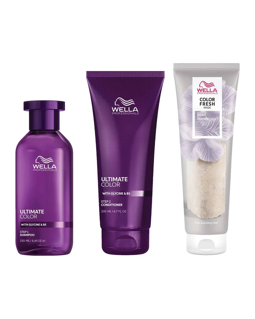 Ultimate Color Shampoo, Conditioner and Color Fresh Mask Bundle For all Coloured Hair - Pearl Blonde
