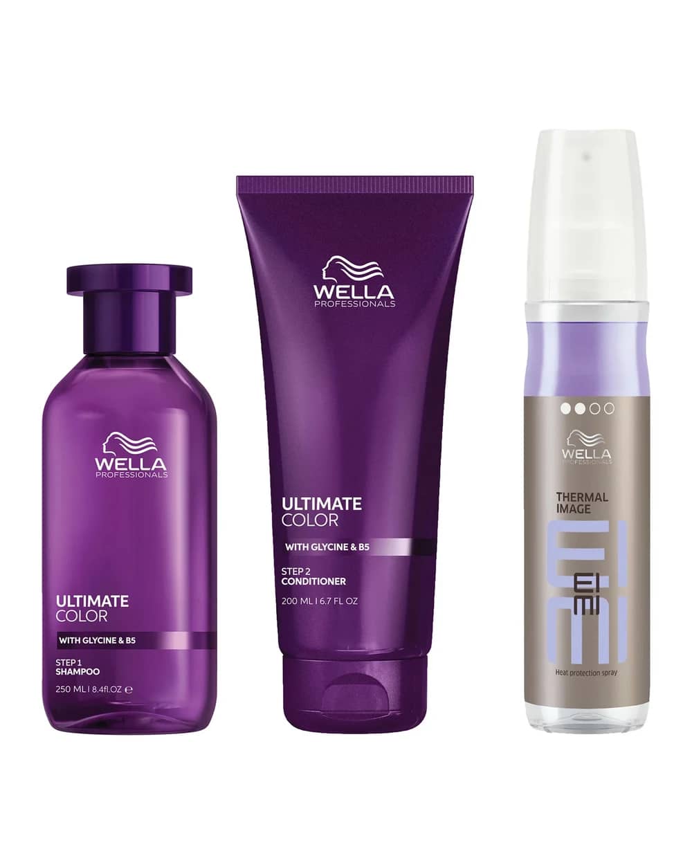 Ultimate Color Shampoo, Conditioner and EIMI Thermal Image Heat Protection Spray