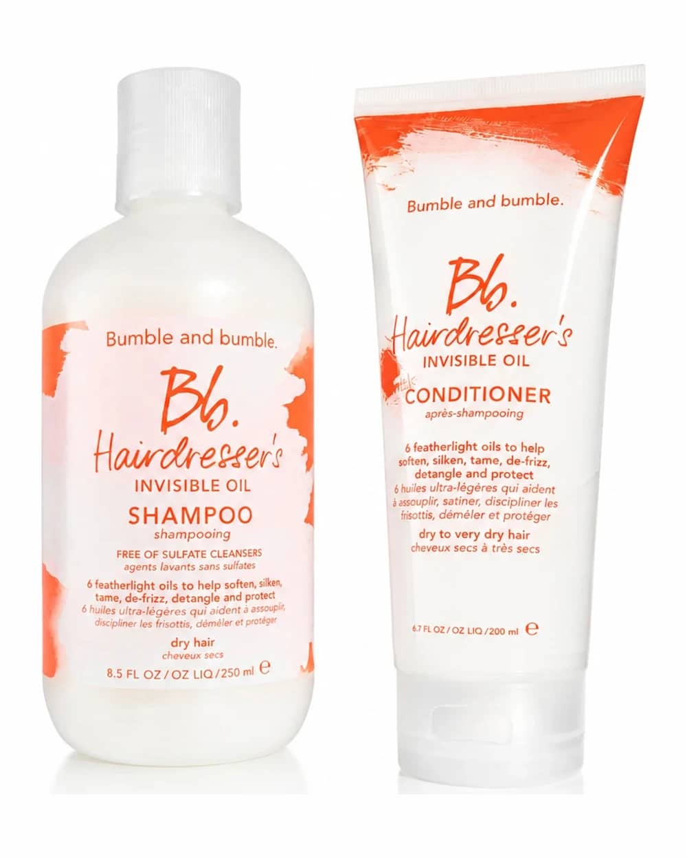 Bumble and bumble Hairdresser's Invisible Oil Hydrating Shampoo 250ml & Conditioner 200ml Bundle