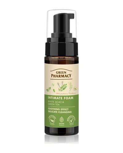 Green Pharmacy Acaccia & Tea schiuma per l’igiene intima