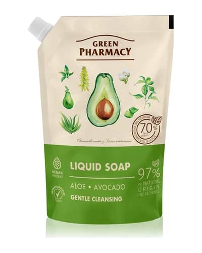 Green Pharmacy Aloe & Avocado sapone liquido per le mani ricarica