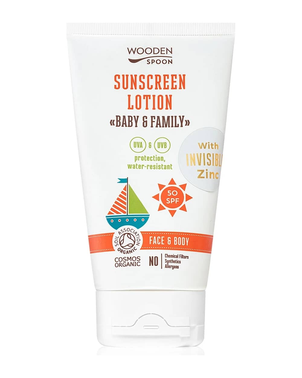 WoodenSpoon Baby & Family latte abbronzante protettivo per tutta la famiglia SPF 50