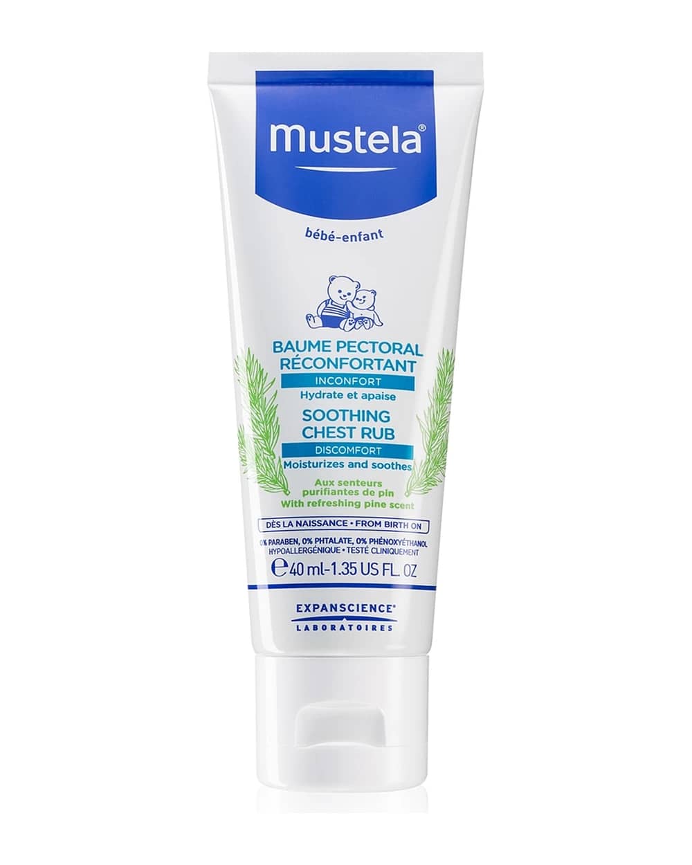 Mustela Bébé balsamo all'aroma di pino per conciliare il sonno