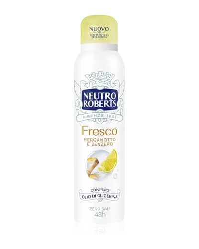 Neutro Roberts Bergamotto e Zenzero deodorante spray con effetto 48 ore