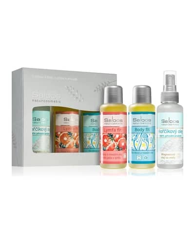 Saloos Bio Body And Massage Oils Body Fit & Lymfa Fit & Magnesium confezione regalo per sportivi