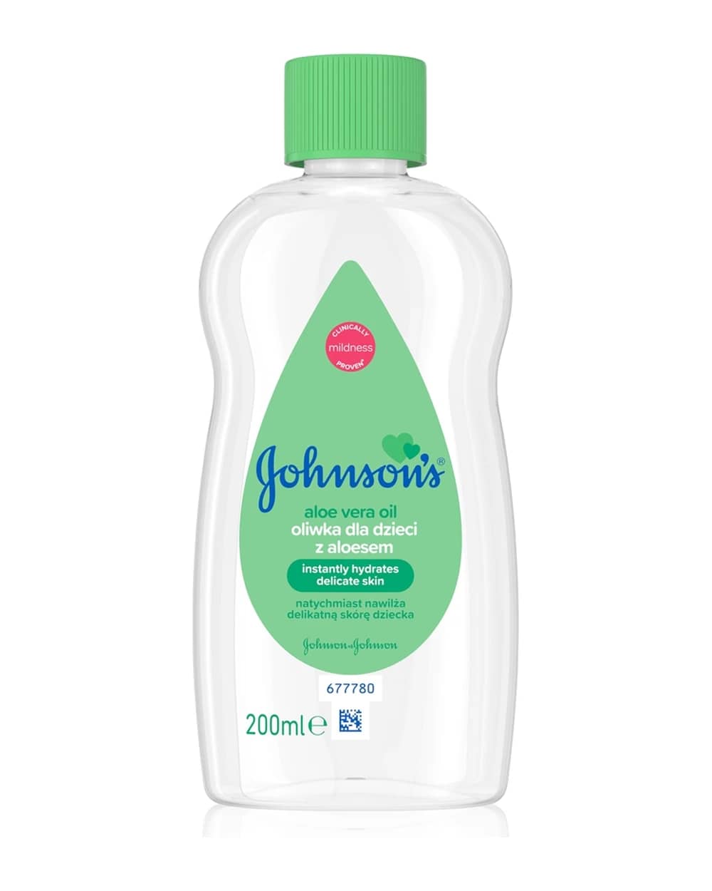 Johnson's® Care olio con aloe vera