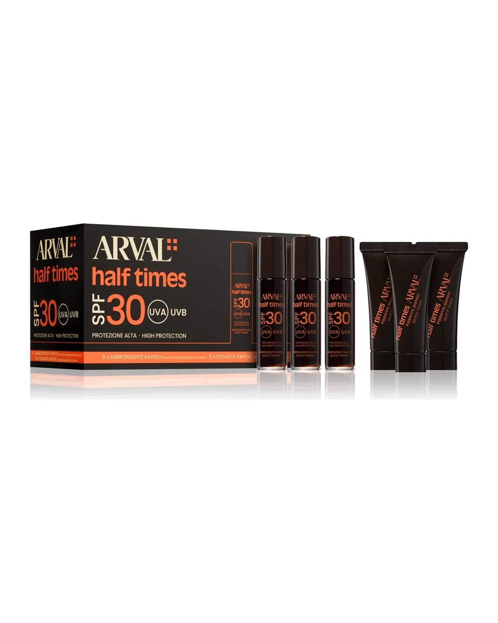 Arval Half Times Fast Tanning Bottle + Tube Set acceleratore di abbronzatura