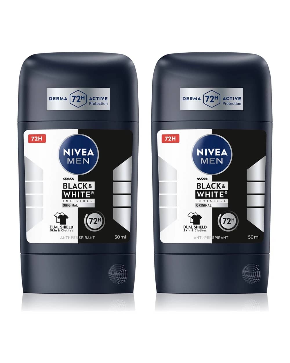 NIVEA MEN Black & White Invisible Original antitraspirante solido confezione conveniente