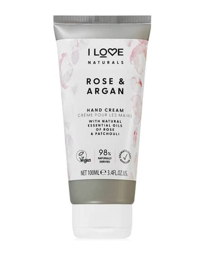 I Love Naturals Rose & Argan crema idratante mani con aroma di rose