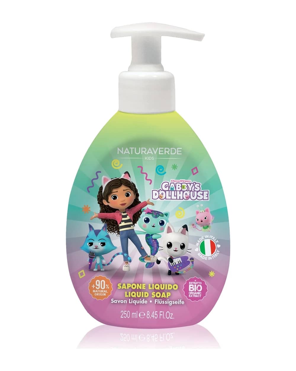 Gabby's Dollhouse Naturaverde Kids sapone liquido per bambini