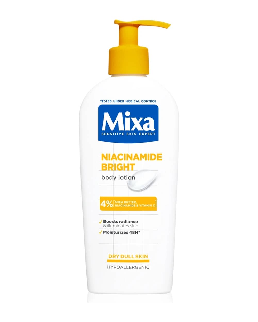 Mixa Niacinamide Bright latte corpo illuminante e idratante