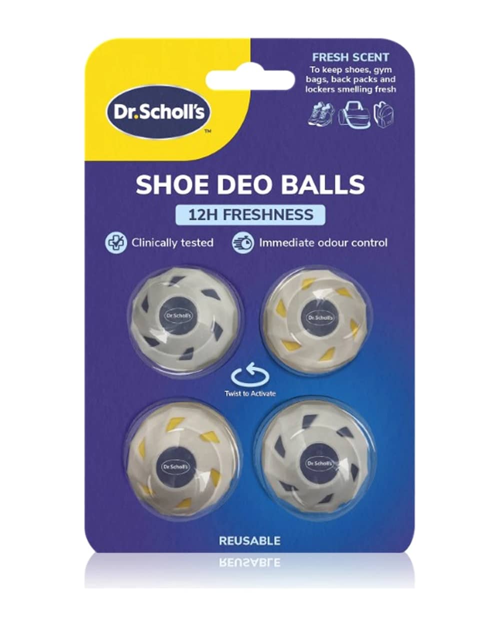 Scholl Dr. Scholl's 12 Hour Freshness sfere rinfrescanti per scarpe