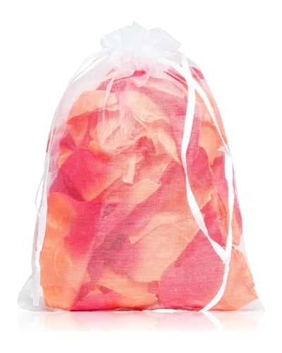 VALAVANI Organza pouch petali di rosa