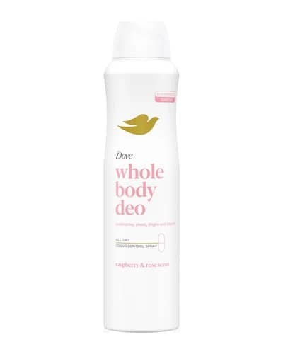 Dove Raspberry & Rose deodorante spray per il corpo