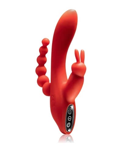 Dream Toys Red Revolution Hera vibratore con stimolatore clitorideo