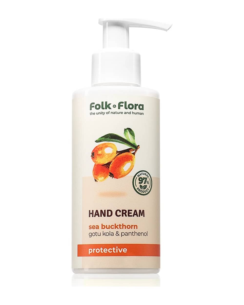 Folk & Flora Sea Buckthorn crema protettiva mani effetto nutriente
