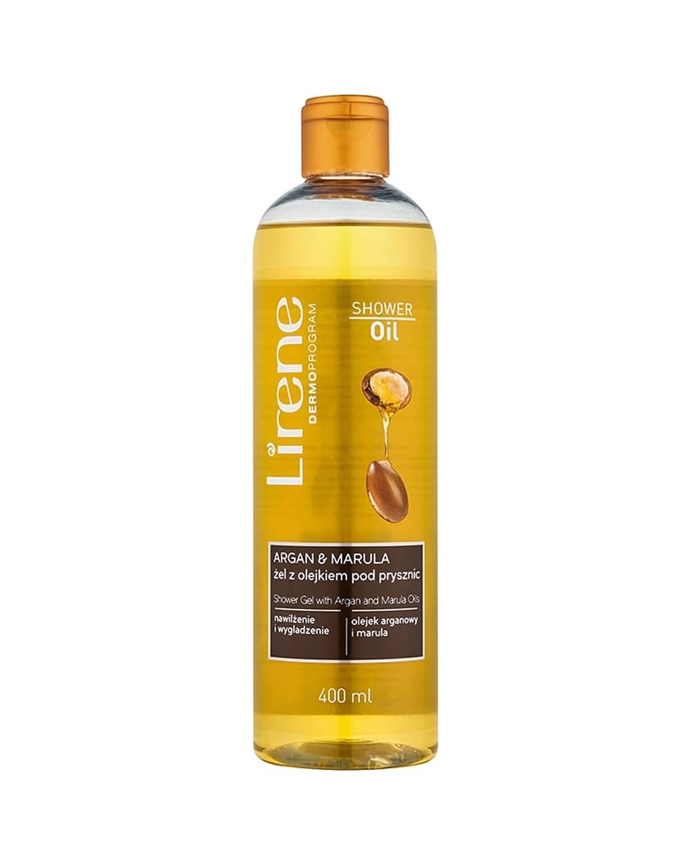 Lirene Shower Oil Argan and Marula olio doccia effetto nutriente