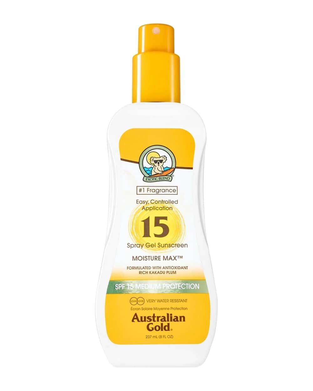 Australian Gold Spray Gel Sunscreen spray protettivo contro la luce solare