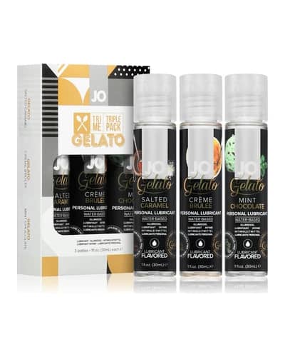 System JO Tri-Me Triple Pack Gelato set di gel lubrificanti aromatizzato