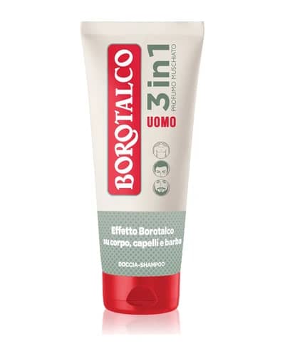 Borotalco UOMO 3 in 1 gel doccia per uomo per viso, corpo e capelli